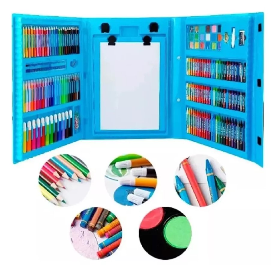 Vista 5 de Mega set de arte 208 piezas - color: rosado